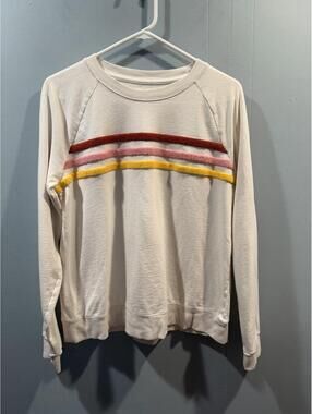 Womens Sonoma Long Sleeves Sweatshirt Size Large Light Cream